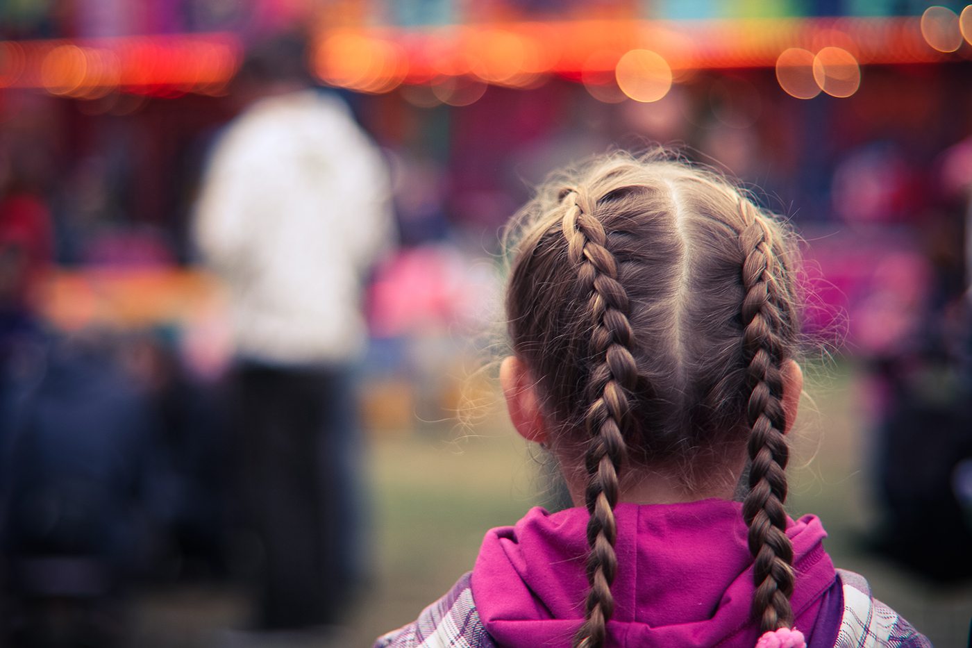 Girl with French Braids