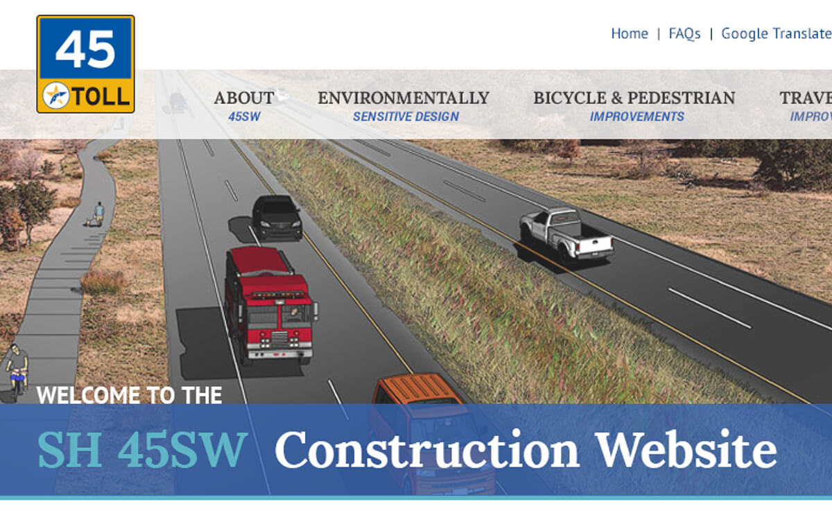digital for transportation, website, austin web design, VOH