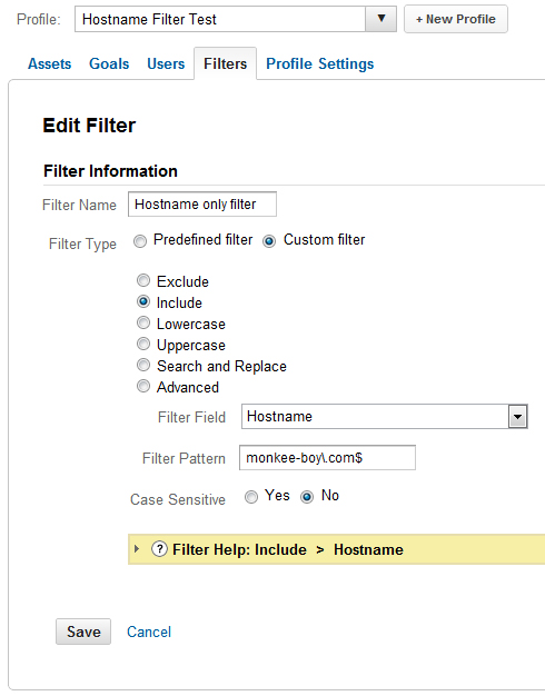 Hostname Filter