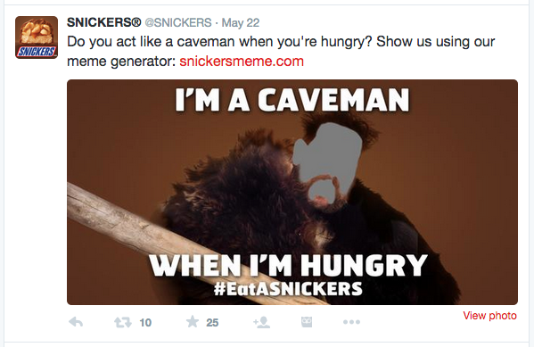 snickers twitter meme