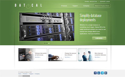 Datical landing page