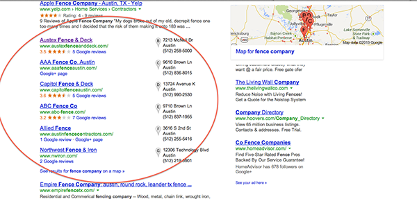 google-local-results