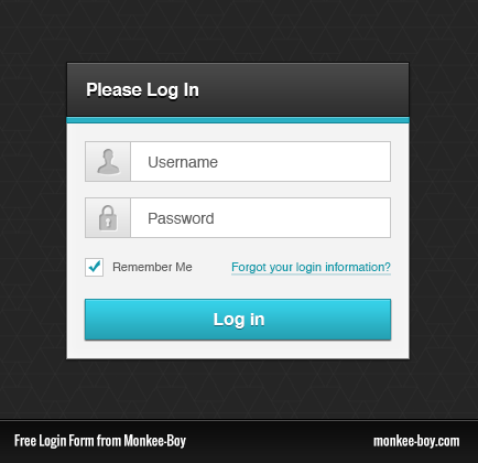 Free Monkee-Boy Blue Login Form