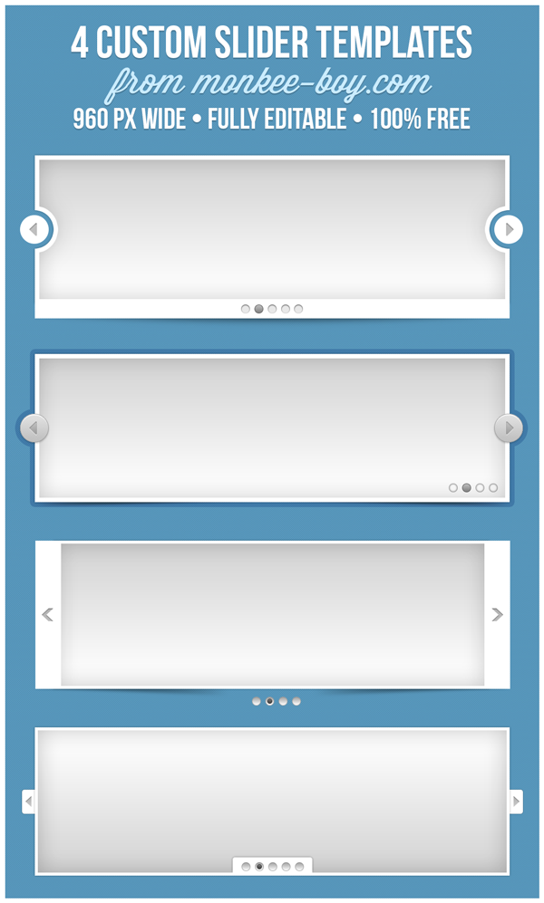 Slider Templates PSD